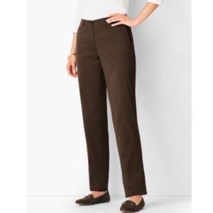 Talbots brown stretchy pants petite NWT